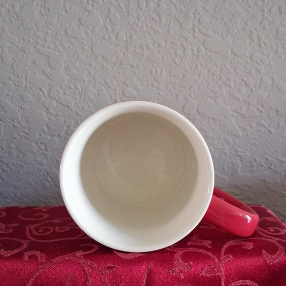 St. Nicholas Square Red Ceramic Holiday Dog Themed Coffee Mug - Picture 5 of 11